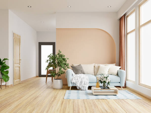 Living room laminate flooring